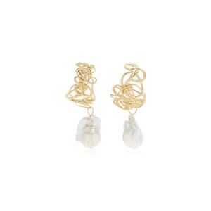 Completedworks Pearl 14k Gold Vermeil Earrings - OS